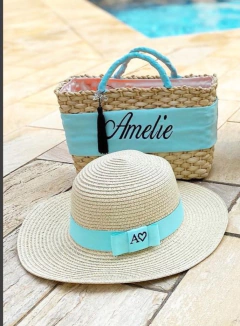 Kit faixa infantil- bolsa faixa P + chapéu