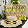 kit bolsa Franjas + chapéu paris 1.0 neon