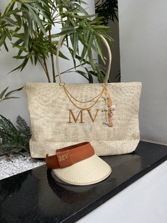 kit bolsa de praia + Viseira