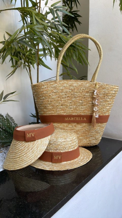 KIT COMPLETO COM VISEIRA CARAMELO