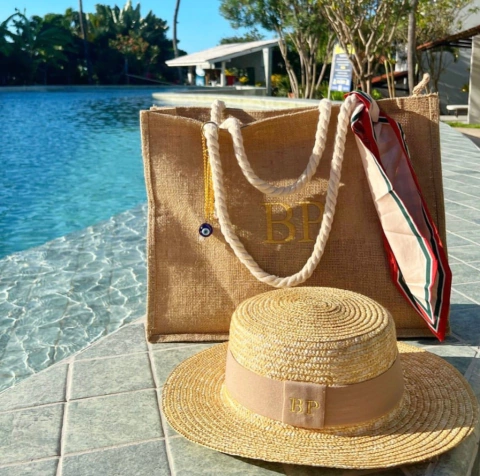 kit bolsa Juta + chapéu Paris 2.0