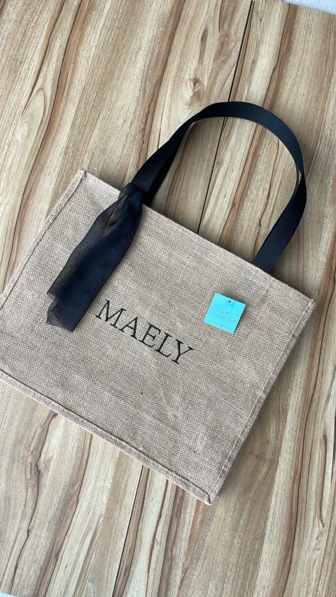 bolsa juta alça preta