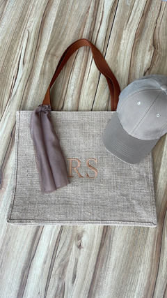 kit bolsa alça caramelo+bone