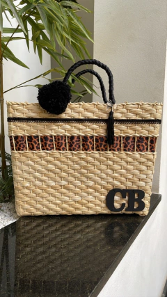 kit: bolsa onça preto + chapéu PANAMÁ - comprar online