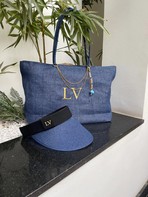 kit bolsa de praia + Viseira