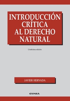 Introducción crítica al derecho natural