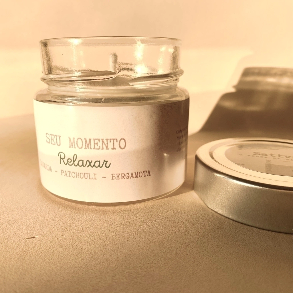Vela Relaxar - Lavanda, Patchouli e Bergamota
