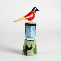 Totem com Pássaro - Cícero Ilha do Ferro - comprar online