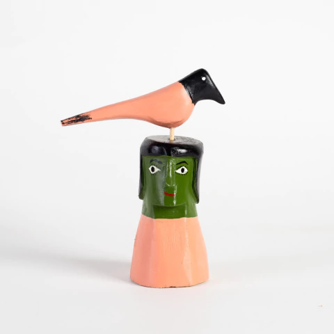 Tótem com Pássaro - Cícero Ilha do Ferro - comprar online