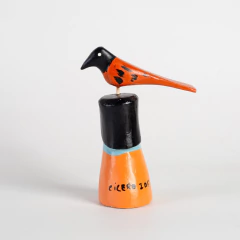 Mini Totem com Pássaro - Cícero Ilha do Ferro - Manawa  Design - Loja de Arte Brasileira