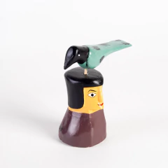 Mini Tótem com Pássaro - Cícero Ilha do Ferro - loja online