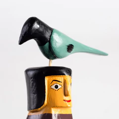 Imagem do Mini Tótem com Pássaro - Cícero Ilha do Ferro