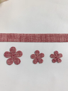 Imagem do Flores e tira em linho