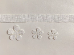 Imagem do Flores e tira em linho