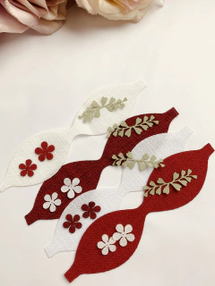 MINI LAÇO E FLORES PARA MONTAR EM LINHO na internet