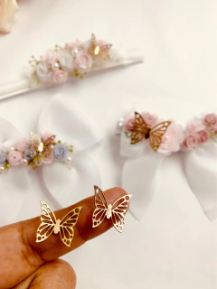 Borboleta Corino dourada modelo 60 - Drimia