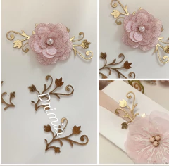 Folhagem broto flor courino - comprar online