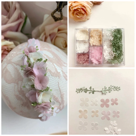 kit 1.000 apliques em petalas de camélia