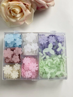 kit apliques flores com 500 apliques - comprar online