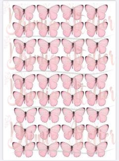Borboletas 3 cm em tecido oxford para recorte