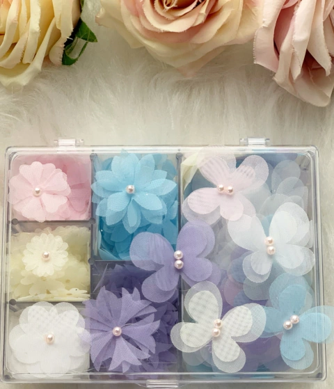 kit flores e borboletas