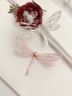 Aplique de libelula em Cetim vazada + Organza -modelo 3 - comprar online