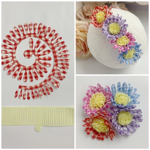 Flor espiral junina e miolo