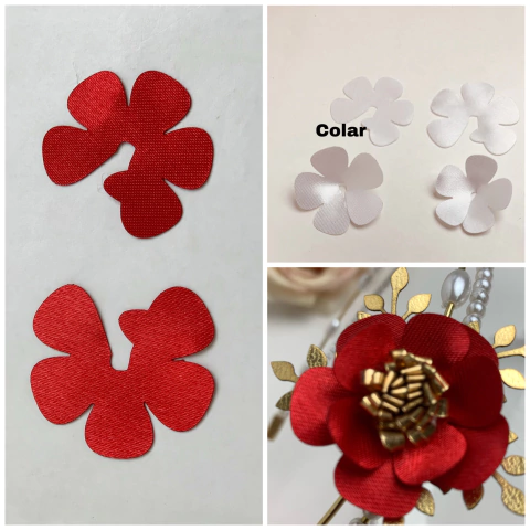 Aplique de flores para montar