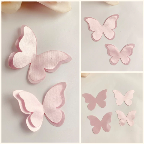 Aplique de borboleta modelo 66 corte duplo