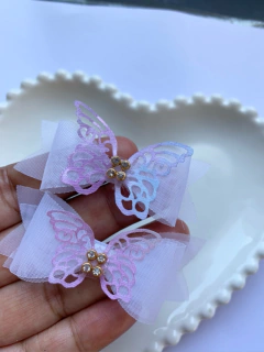 borboleta laço vazada tie dye 2 ,5cm e 3 cm - comprar online