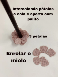 FLORES EM LINHO PARA MONTAR na internet