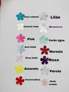 Aplique de flores em Cetim - Modelo 3 - comprar online