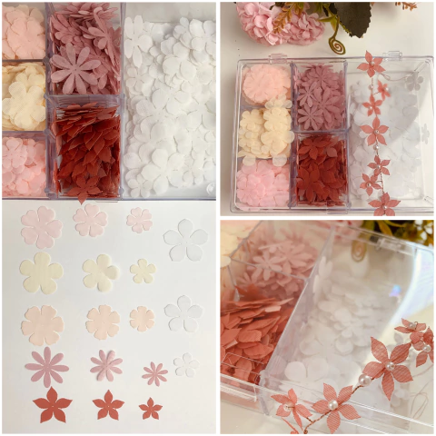 Kit com 720 flores de outono com furo para aramado - comprar online