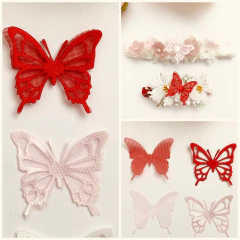 Borboleta MODELO 9 cetim e voal