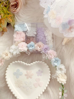 kit 500 apliques em tafeta com brilho - comprar online