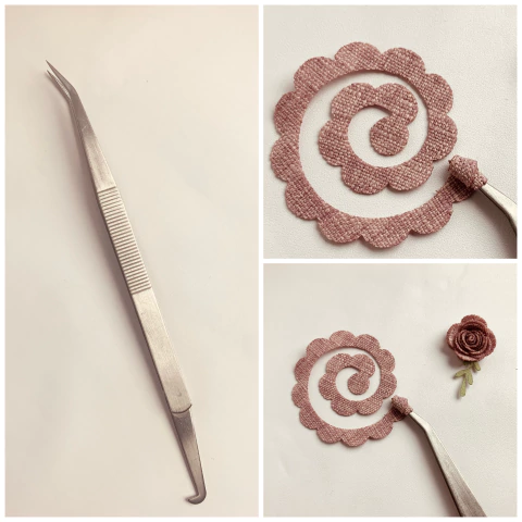 Pinça para enrolar espiral