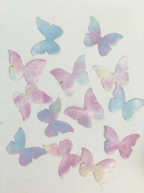 Aplique borboleta Tie Dye