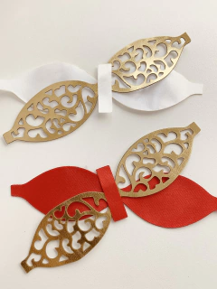 LAÇO COURINO VAZADO E CETIM - comprar online