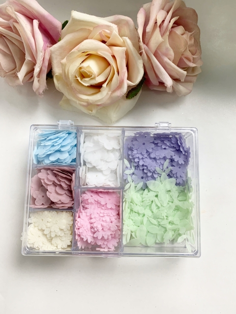 kit apliques flores com 500 apliques