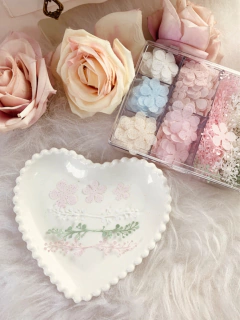 kit 500 apliques flores 3 tamanhos - comprar online