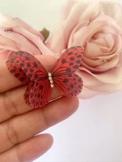 Borboletas de recorte 3cm VERMELHA - comprar online