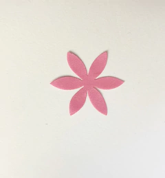 Aplique de flores em Cetim - Modelo 9