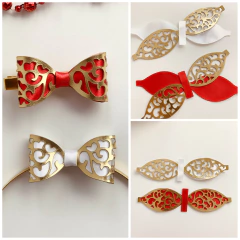 LAÇO COURINO VAZADO E CETIM