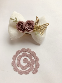 Flor espiral em LINHO - comprar online