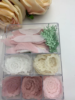 Kit flores Espiral para montar e lacinhos - loja online