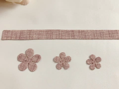 Flores e tira em linho - Drimia