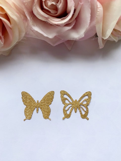 Borboleta em lurex modelo 3