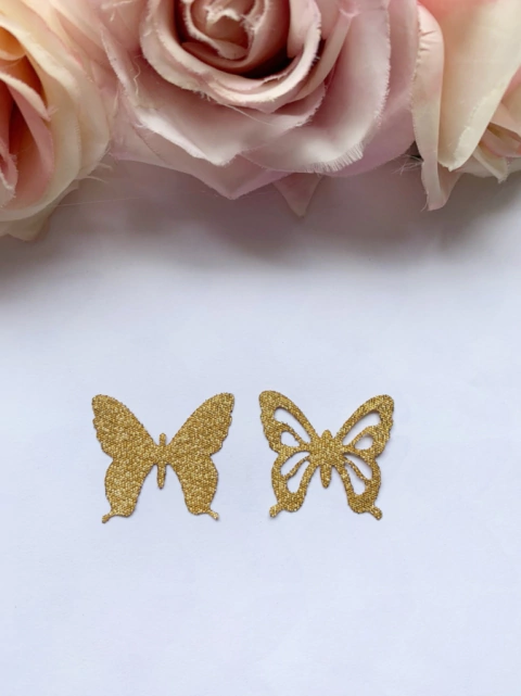 Borboleta em lurex modelo 3