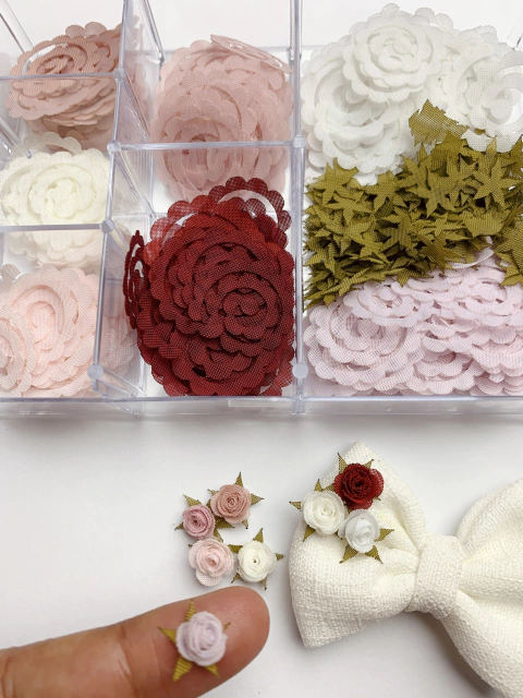 Kit flores Espiral para montar mini rosinhas 1 CM