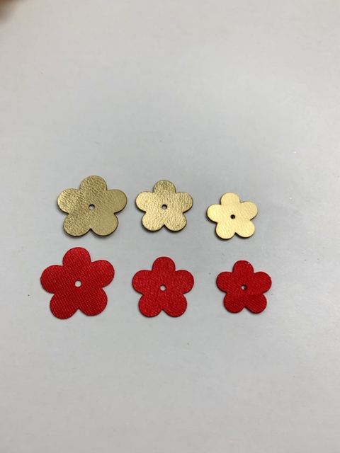 FLOR Corino Dourada 3 TAMANHOS